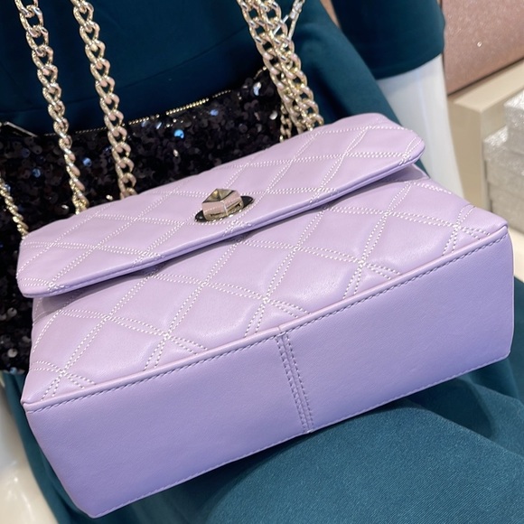 Kate Spade WKRU7074 Natalia Small Flap Crossbody In Lilac Frost - Picture 6 of 16